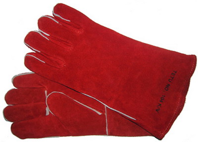Перчатки TETU 104 K/V RED - спилковые
